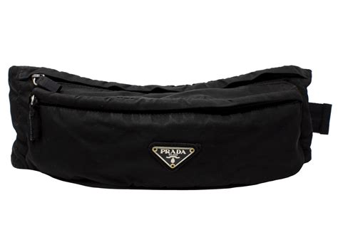 nylon fanny pack prada|Prada nylon backpack price.